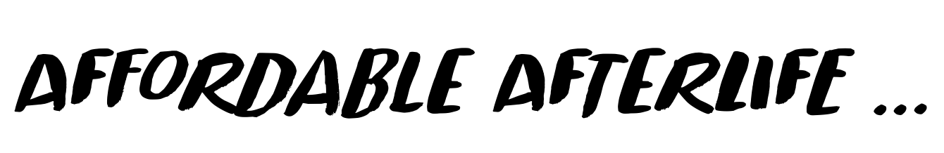 Affordable Afterlife Italic